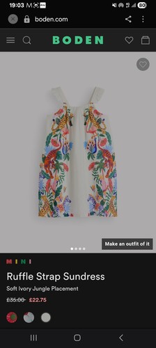 Mini boden ruffle strap - boden,