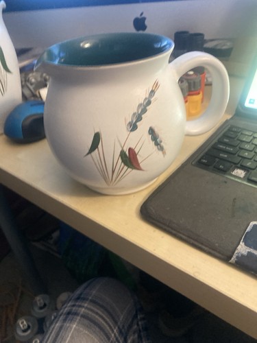 Vintage denby jug greenwheat - denby,