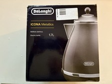 De'Longhi Icona Metallics KBOT3001.GY 1.7L Electric Kettle Gray