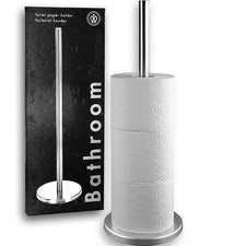 Toilet Roll Holder Freestanding  Stainless Steel Paper Tissue Bathroom Storage