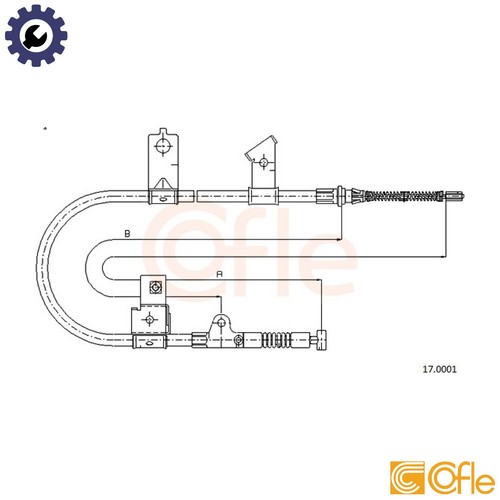 Cable pull parking - pull, brake