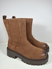 Fatface Brown Nubuck Leather
