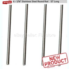4 PACK 1/16" x 12" Stainless