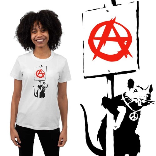 Banksy anarchy rat mens - banksy,