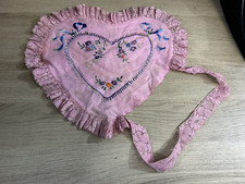 Vtg Valentine embroidered