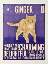 Ginger Moggies Cats SML - Tin