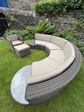 RARE ‘ONE OFF’ INDIAN OCEAN CUBA RATTAN GARDEN OUTDOOR LOUNGE MODULAR SOFA  £9K