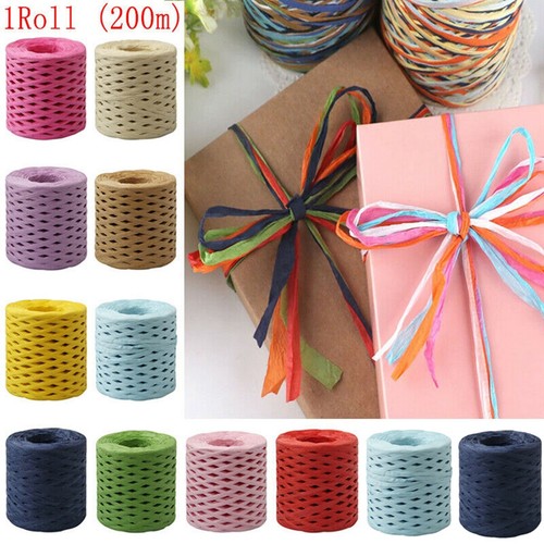Colours paper raffia ribbon - colours,