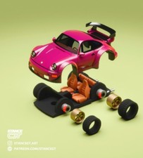 Porsche 964 RWB Inspired Wide Body | Model Kit Car 3d printed.