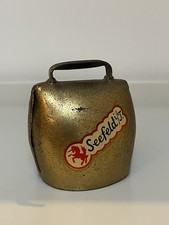 Small Vintage Decrotive Swiss Cow Bell Alpine Seefeld In Tirol 1950’s