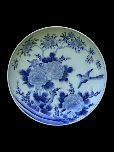 Japanese arita porcelain plate - porcelain,
