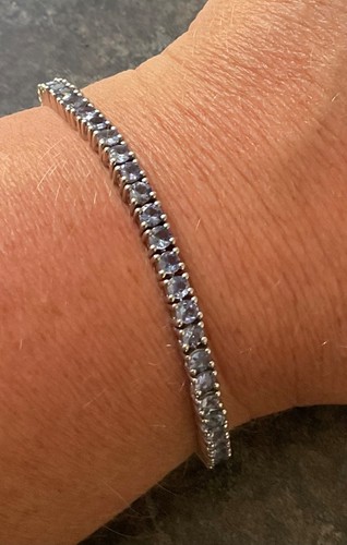 925 tanzanite tennis bracelet - tennis,