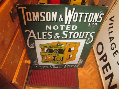 Enamel sign advertising - enamel, /advertising