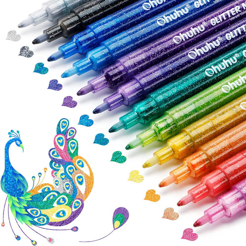 Ohuhu glitter markers - ohuhu,