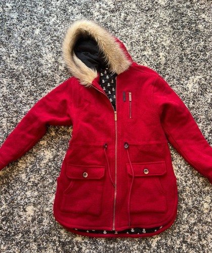 Drop dead red parka - red, coat.