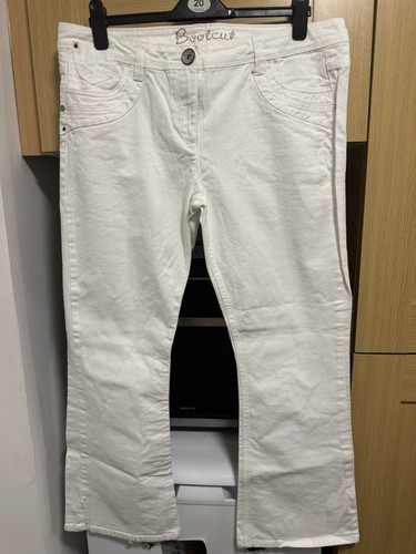 White denim woman bootcut - denim, woman’s