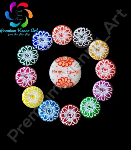 Set henna painted tea - of,