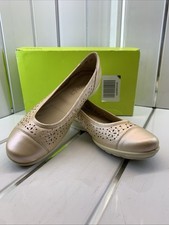 Ladies Hotter Precious EXF Ballet Shoes Size 6.5, Iridescent Pink Leather Upper