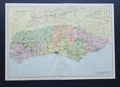 Antique 1907 county - 1907,