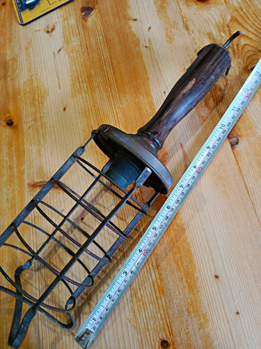 Vintage industrial caged work - industrial,