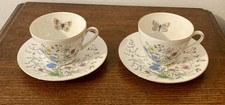 2 Seltmann Weiden Liane Floral & Butterflies Cups & Saucers FANTASTIC CONDITION