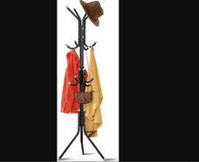 Coat Stand Garment Rack Metal Coat Jacket Umbrella Hanger Standing Hook Rack