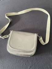 Cath Kidston Saddle bag Metallic Pewter With Crossbody strap Love your handles 