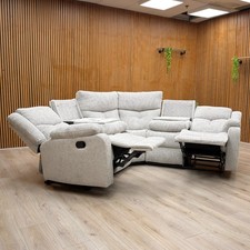 ‘Roma' Corner Sofa Silver