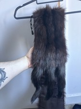 Real Fox Fur Scarf Long