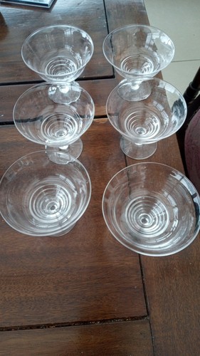 Vintage dessert crystal - crystal,