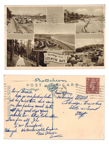 Vintage postcard greetings - vintage,