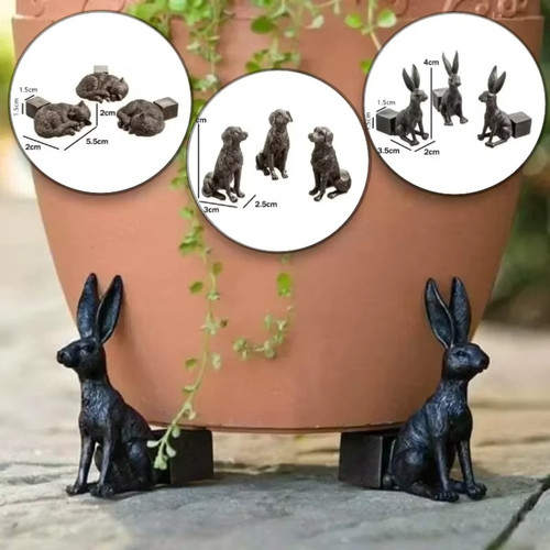3pcs animal plant - plant, pot
