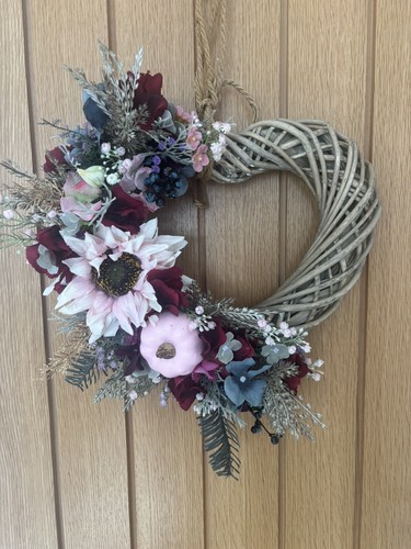 Autumn door wreath wicker - autumn,