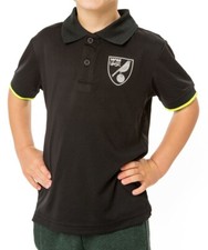 Norwich City Football Training Top Boys 4 5 Years Kids Official Polo Shirt NCP18
