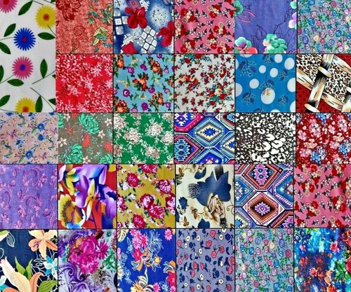 Patterned floral viscose - , soft