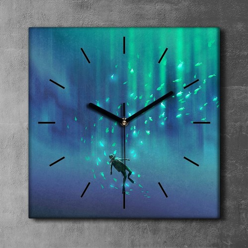 Silent clock canvas - silent, wall