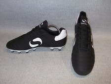 SONDICO Strike SG Mens Football Boots Black White UK 7.5 EU 41.5