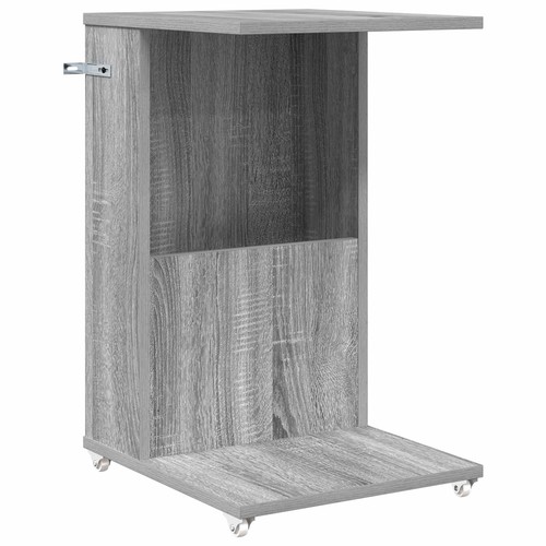 Side table with - table, wheel