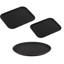 Non Slip Serving Tray Black