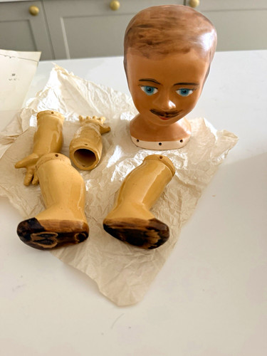 Boy doll making kit head - kit:,