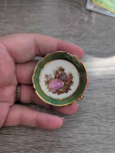 Vtg limoges porcelain courting - vtg,
