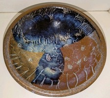 BEAUTIFUL VINTAGE CRICH POTTERY BOWL BY DIANA WORTHY - MINT CONDITION 