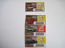 Vintage Ohio Lottery Classic Cash Car Ticket Lot Mustang GTO Thunderbird 57Chevy