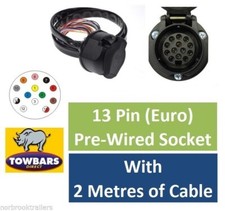 13 Pin Euro Socket Pre-Wired 2