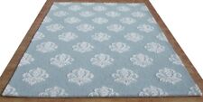 Damask Blue Loop & Cut Pile