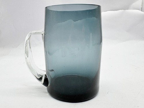 Vintage blue smoked - glass, beer