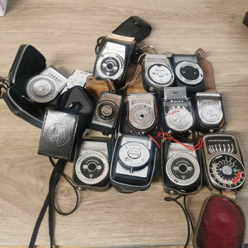 14x vintage light meters - 14x,