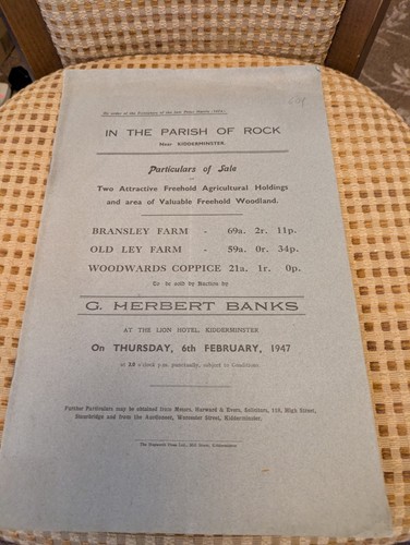 Auction catalogue 1947 rock - auction,