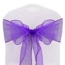 Tts 10/50/100/150/200PCS 17CMX280CM Organza Sashes Fuller Bow Wedding Decor
