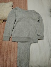 Grey Unbranded Tracksuit From Dunnes Hooded Jumper Age 6-7 Bottoms Age 7